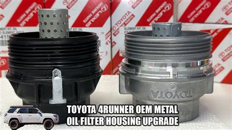 toyota 4 liter metal oil filter housing upgrade kit|oil filter housing upgrade toyota.